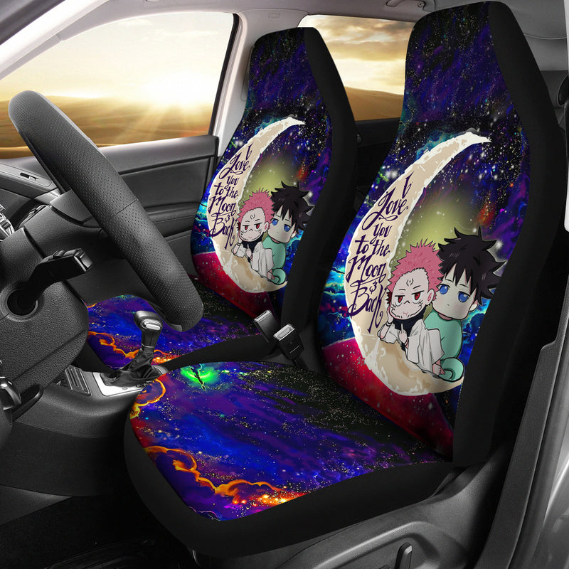 Jujutsu Kaisen Gojo Sukuna Love You To The Moon Galaxy Car Seat Covers