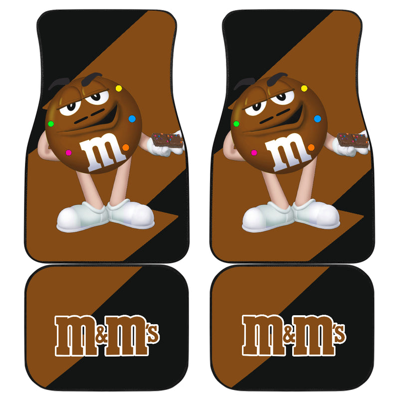 M&M's Candy Ice Cream Cones Chocolate Brown Car Floor Mats Funny Gift Idea Nearkii