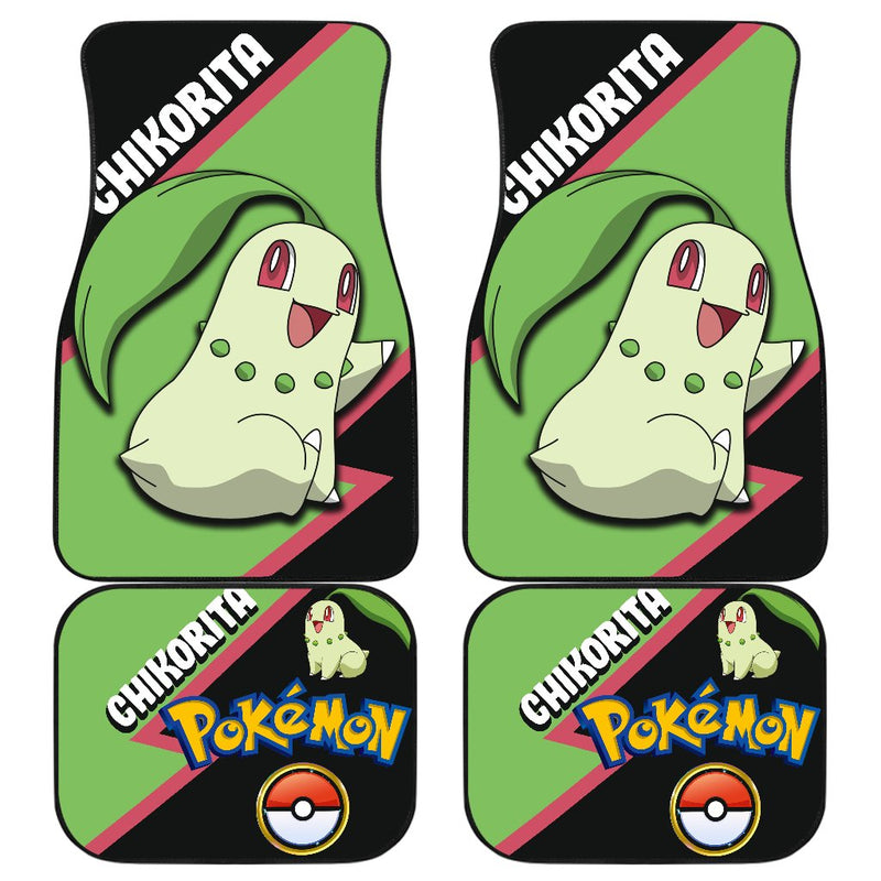 Chikorita Car Floor Mats Custom Anime Pokemon Car Interior Accessories Nearkii