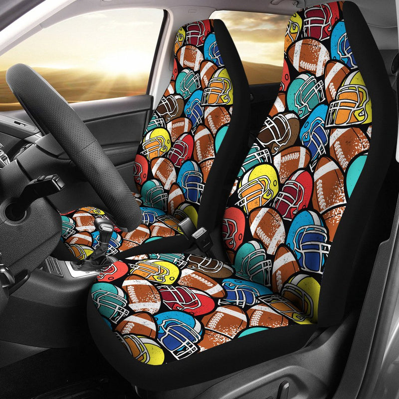 Best Abstract American Football Pattern Seat Covers Car Decor Car Protector Nearkii