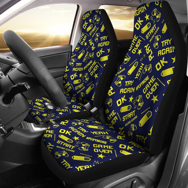 Best Abstract Pattern In Pixel Game Style Premium Custom Car Seat Covers Decor Protector Nearkii