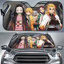 Funny Demon Slayer Car Auto Sunshades Nearkii