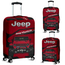 Deep Red Jeep Luggage Cover Suitcase Protector Nearkii