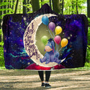Eeyore Winnie The Pooh Love You To The Moon Galaxy Economy Hooded Blanket Nearkii