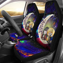 Zenitsu And Nezuko Chibi Demon Slayer Love You To The Moon Galaxy Car Seat Covers