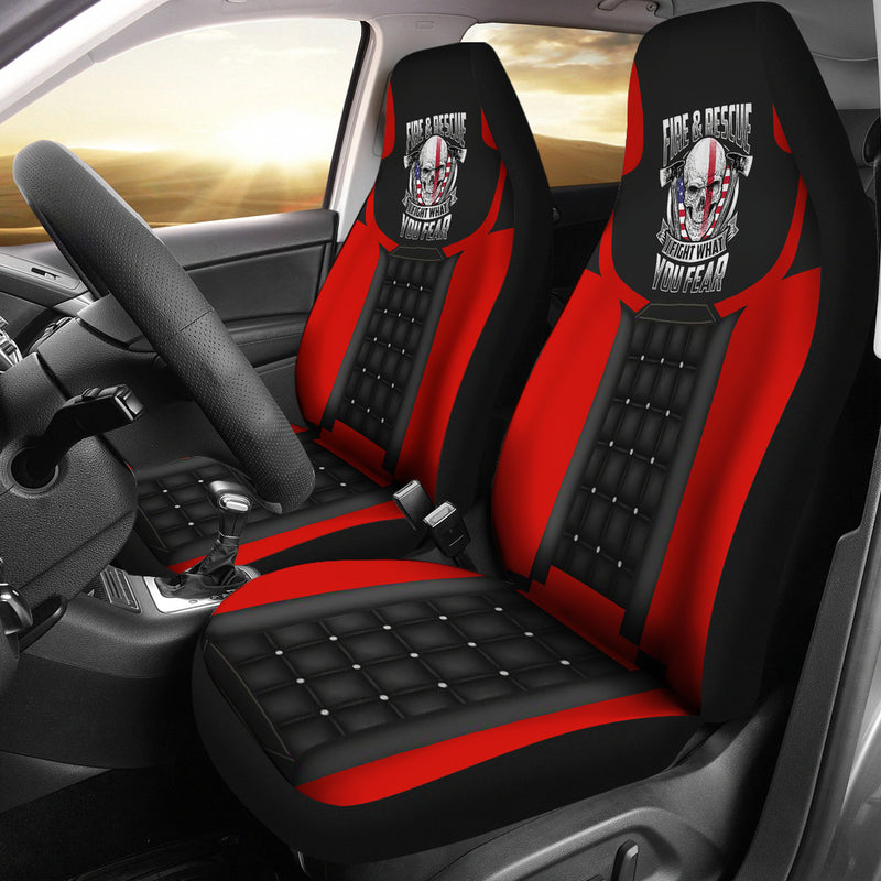 Best Us Fire Fighter Premium Custom Car Seat Covers Decor Protector Nearkii