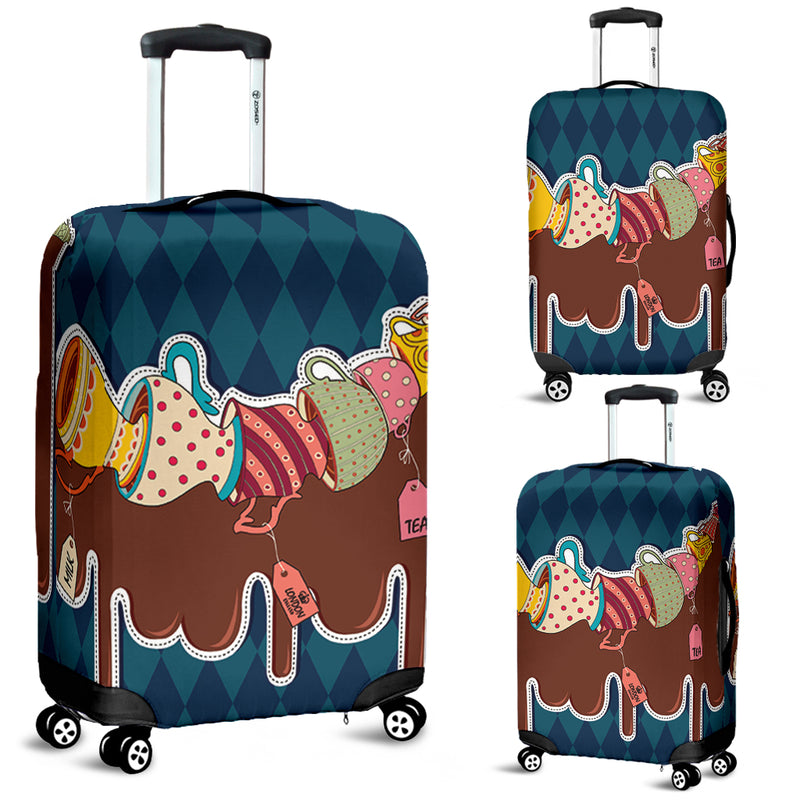 Teatime Cute 1 Luggage Cover Suitcase Protector Nearkii