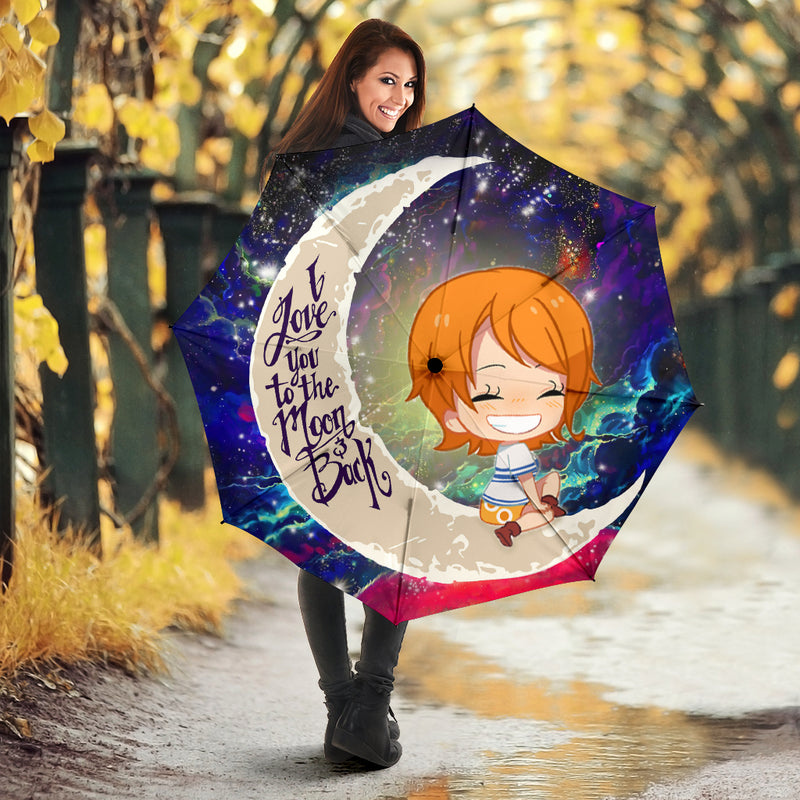 Nami One Piece Love You To The Moon Galaxy Umbrella Nearkii