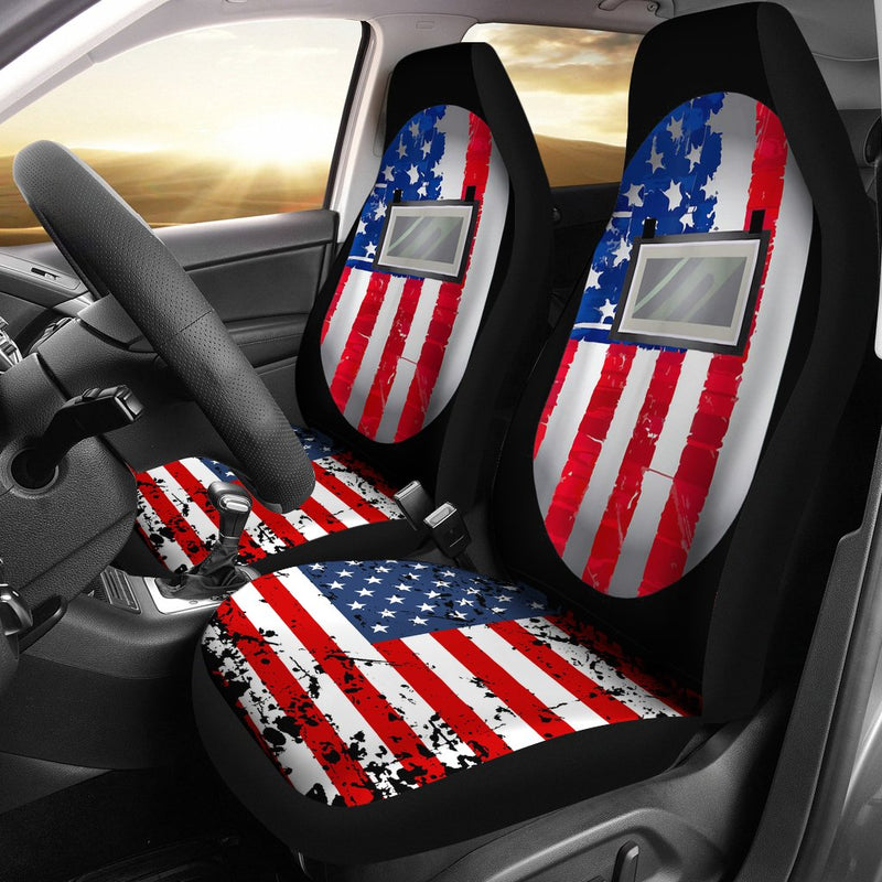 Best Us Flag Welding Hood Premium Custom Car Seat Covers Decor Protector Nearkii