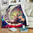 Totoro Ghibli Snorlax Pokemon Love You To The Moon Galaxy Blanket Nearkii