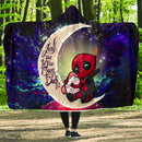 Chibi Deadpool Unicorn Toy Love You To The Moon Galaxy Economy Hooded Blanket Nearkii