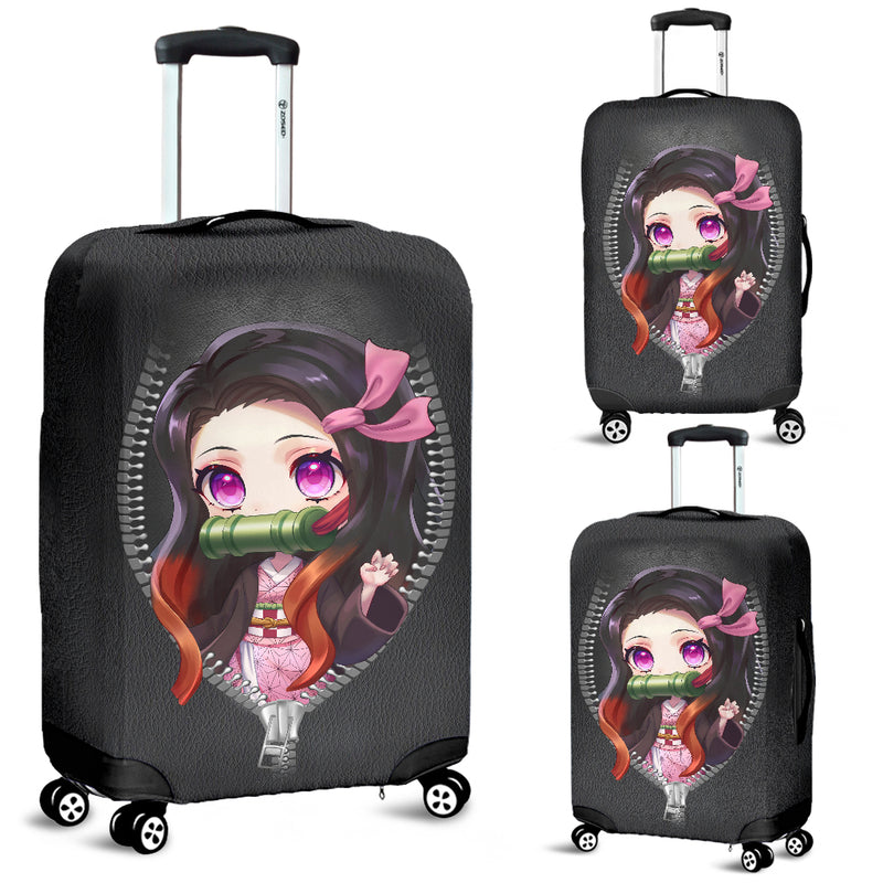 Kamado Nezuko Demon Slayer Zip Luggage Cover Suitcase Protector Nearkii