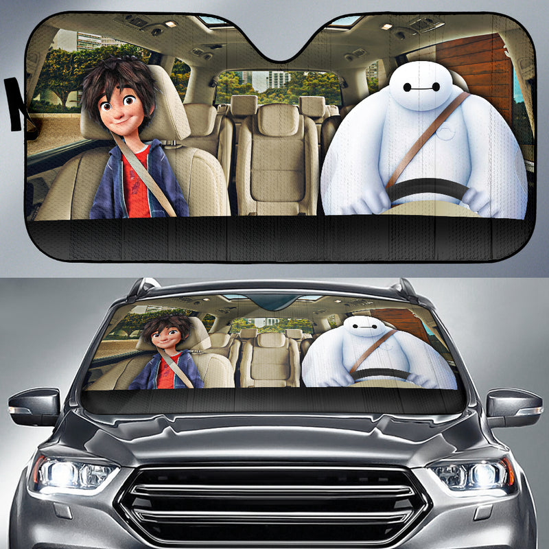 Big Hero 6 Hiro And Baymax Car Auto Sunshades Nearkii