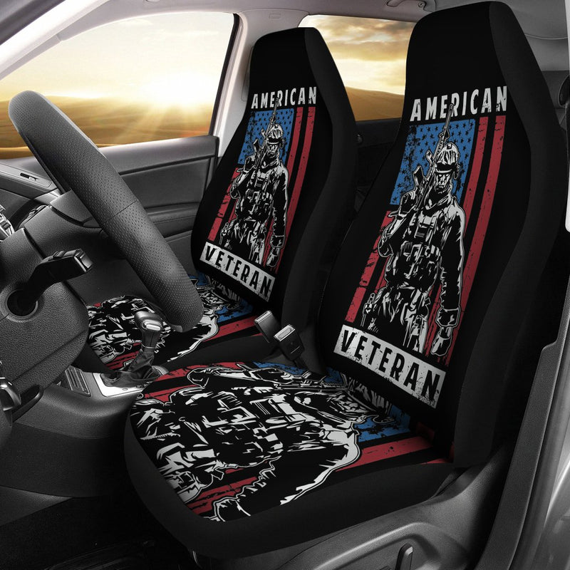 Best Cool American Veteran Premium Custom Car Seat Covers Decor Protector Nearkii