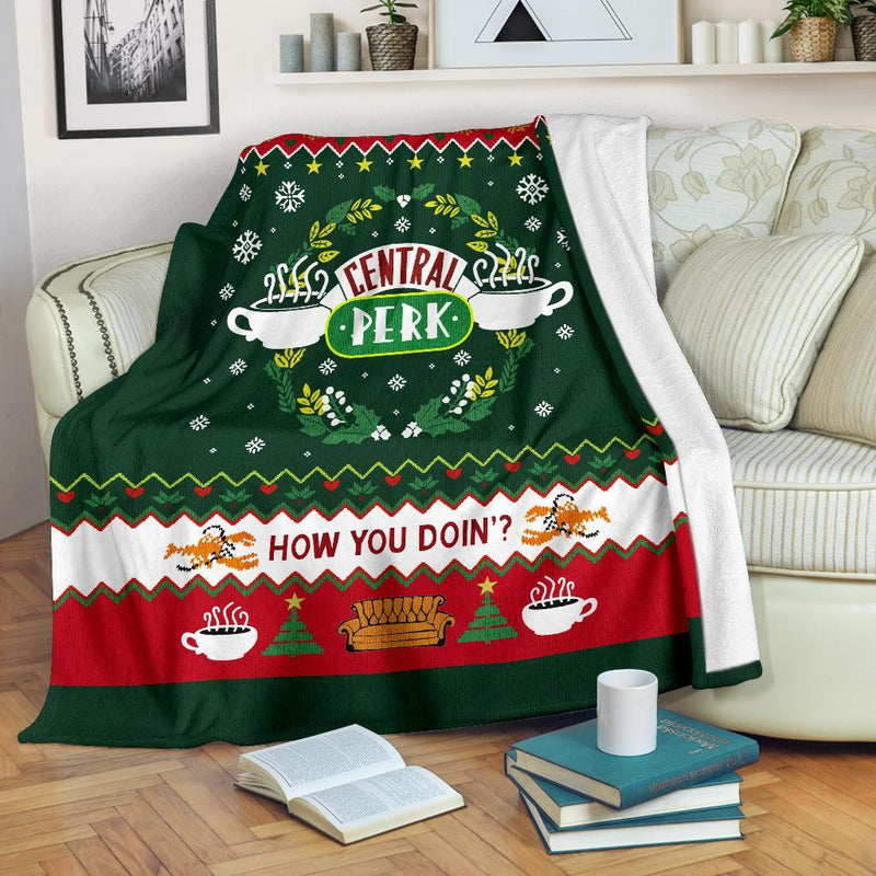 How You Doin Ugly Christmas Custom Blanket Home Decor Nearkii