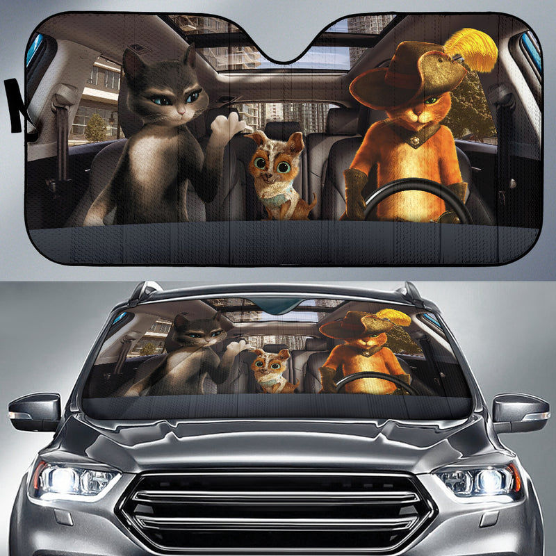 Funny Cats Car Auto Sunshades Nearkii