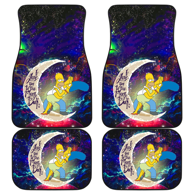 Simpsons Family Love You To The Moon Galaxy Car Floor Mats Car Accessories Nearkii