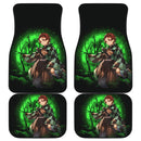 Tanjiro Moonlight Car Floor Mats Anime Car Accessories Nearkii