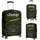Green Jeep Luggage Cover Suitcase Protector Nearkii