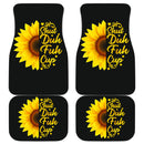 Sunflowers Shut Duh Fuh Up Front And Back Car Mats (Set Of 4) Nearkii