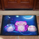 Owl Cute Night Doormat Nearkii