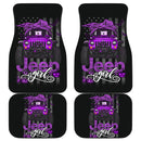 Halloween American Flag Purple Jeep Girl Car Floor Mats Car Accessories Nearkii