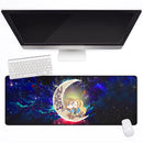 Legend Of Zelda Couple Chibi Couple Love You To The Moon Galaxy Mouse Mat Nearkii
