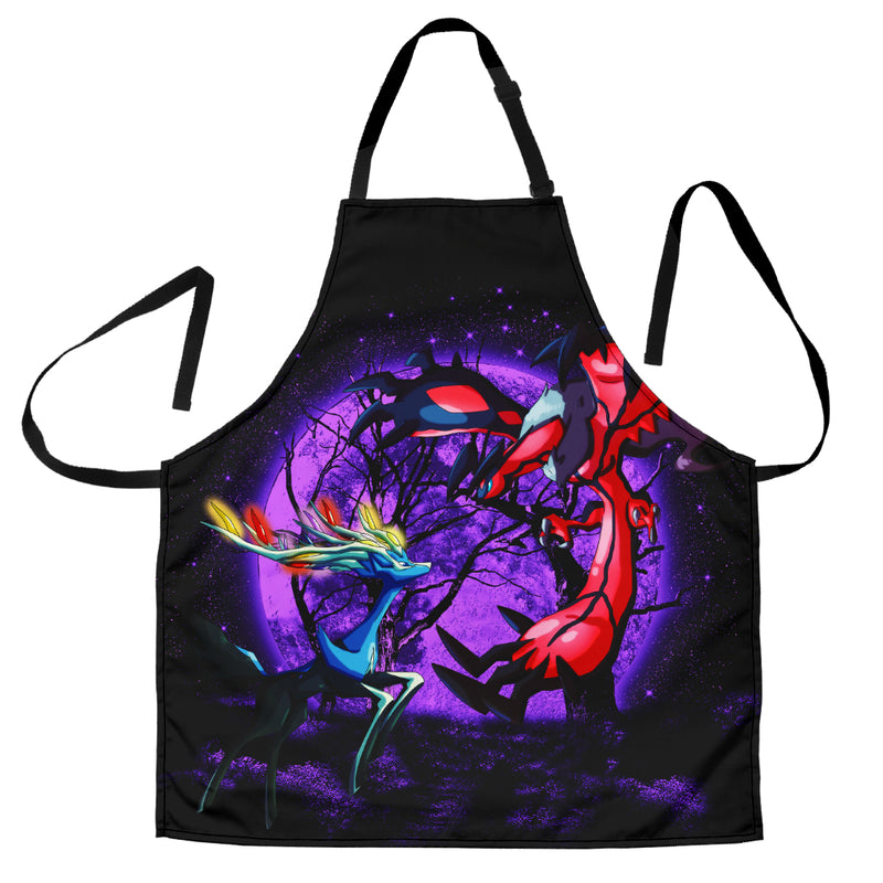Pokemon X Y Yveltal And Xerneas Moonlight Custom Apron Best Gift For Anyone Who Loves Cooking
