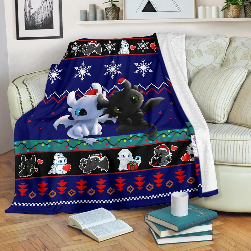 How To Train Your Dragon Christmas Blanket Amazing Gift Idea Nearkii