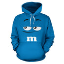 M&M Chocolate Blue Hoodie