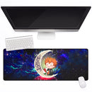 Cute Hinata Haikyuu Love You To The Moon Galaxy Mouse Mat Nearkii