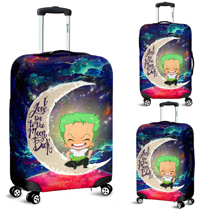 Zoro One Piece Love You To The Moon Galaxy Luggage Cover Suitcase Protector Nearkii