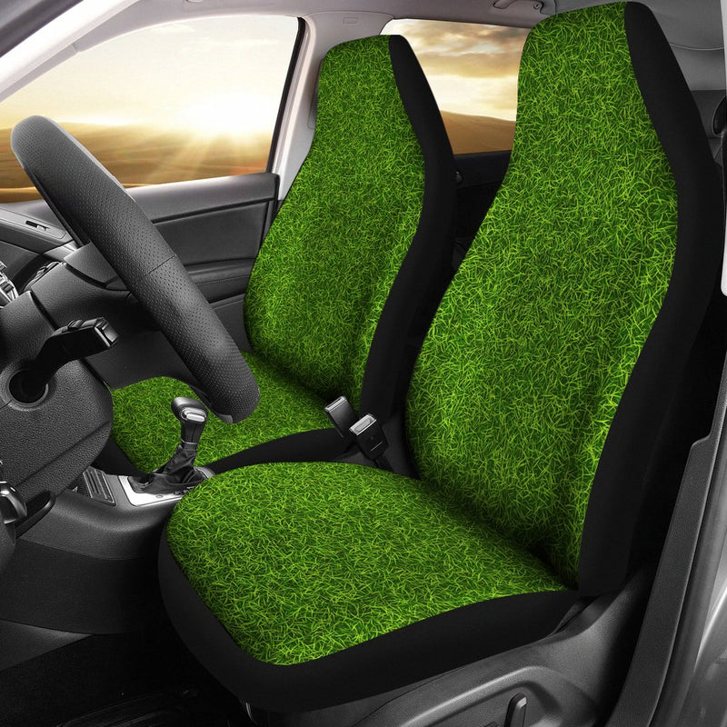 Best Perfect Green Grass Carpet Premium Custom Car Seat Covers Decor Protector Nearkii