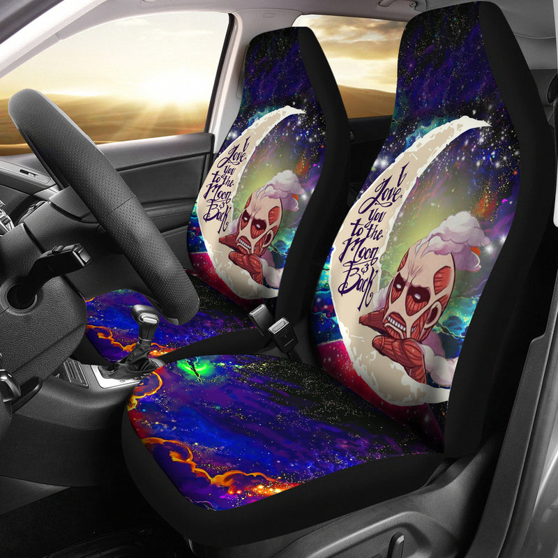 Attack on titan Love You To The Moon Galaxy Car Seat Covers Nearkii