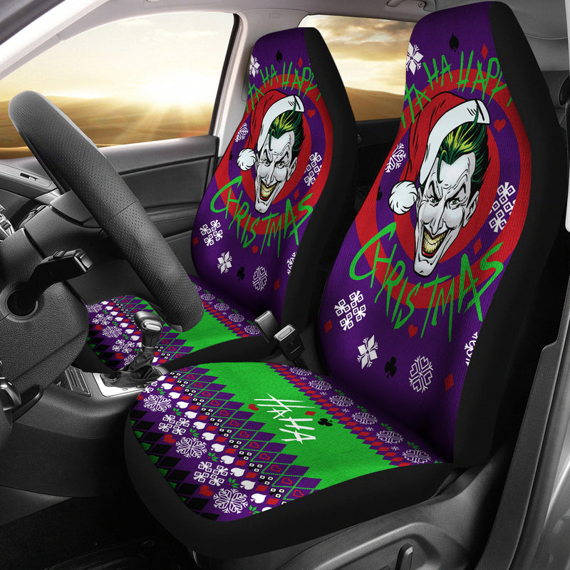 Joker Haha Christmas Premium Custom Car Seat Covers Decor Protectors Nearkii