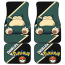 Snorlax Car Floor Mats Custom Anime Pokemon Car Interior Accessories Nearkii