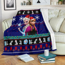 Blue Frozen Christmas Blanket Amazing Gift Idea Nearkii