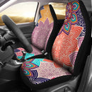 Colorful Floral Mandalas Premium Custom Car Seat Covers Decor Protector Nearkii