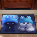 Cute Cat Digital Art Doormat Nearkii