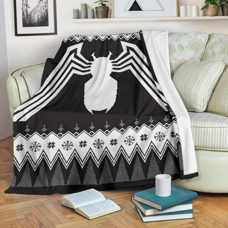 Venom Ugly Christmas Custom Blanket Home Decor Nearkii