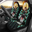 Tanjiro Sun Demon Slayer Premium Custom Car Premium Custom Car Seat Covers Decor Protectors Decor Protector Nearkii