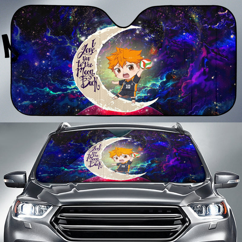 Hinata Haikyuu Love You To The Moon Galaxy Car Auto Sunshades Nearkii