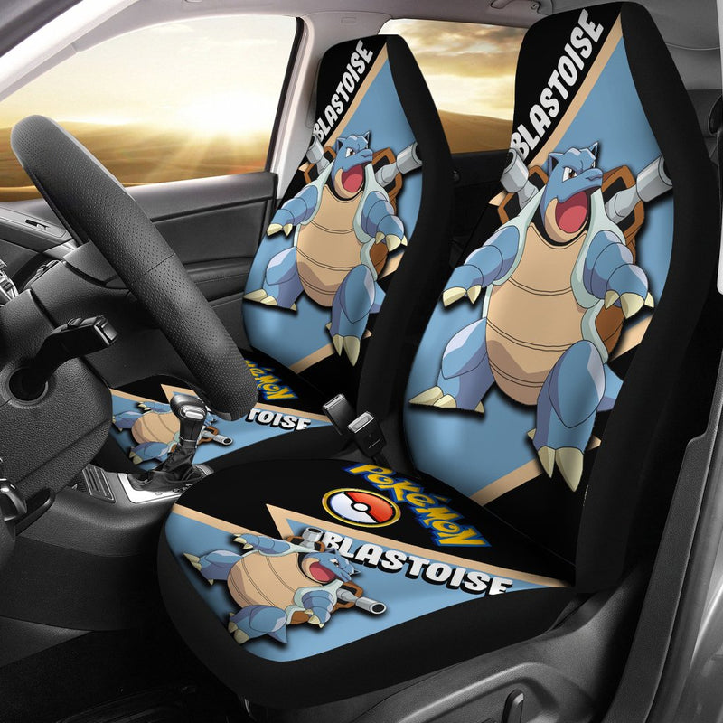 Blastoise Car Seat Covers Custom Anime Pokemon Car Accessories Nearkii