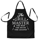 The Grill Master The Man BBQ Custom Apron Best Gift For Anyone Who Loves Cooking