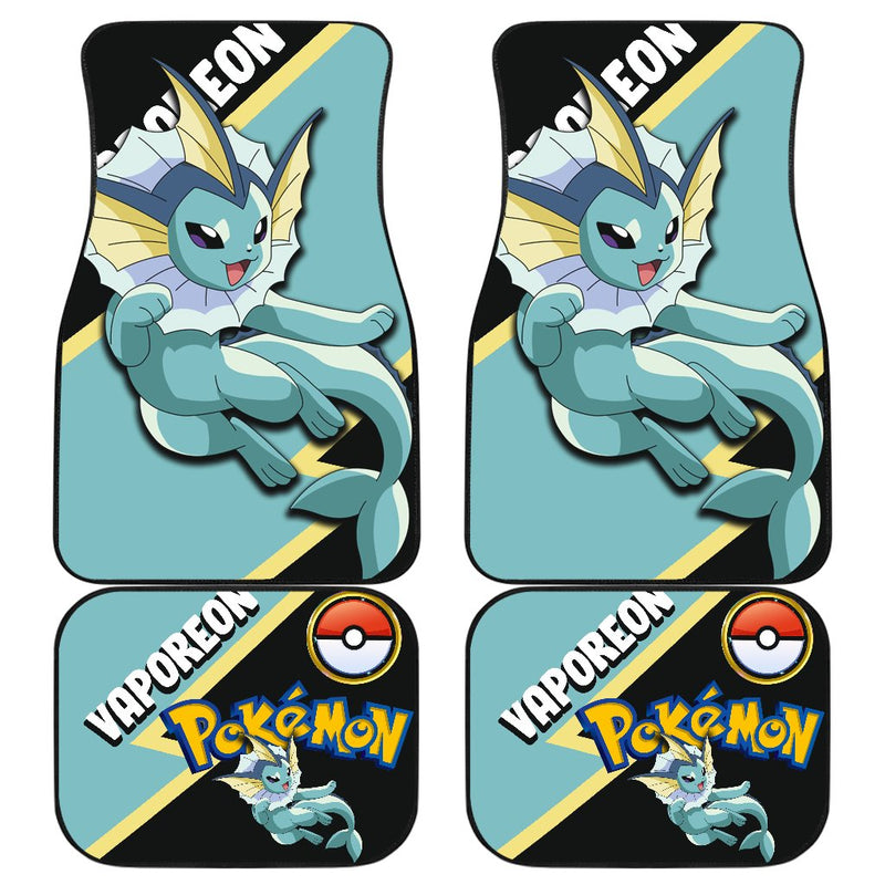 Vaporeon Car Floor Mats Custom Anime Pokemon Car Interior Accessories Nearkii