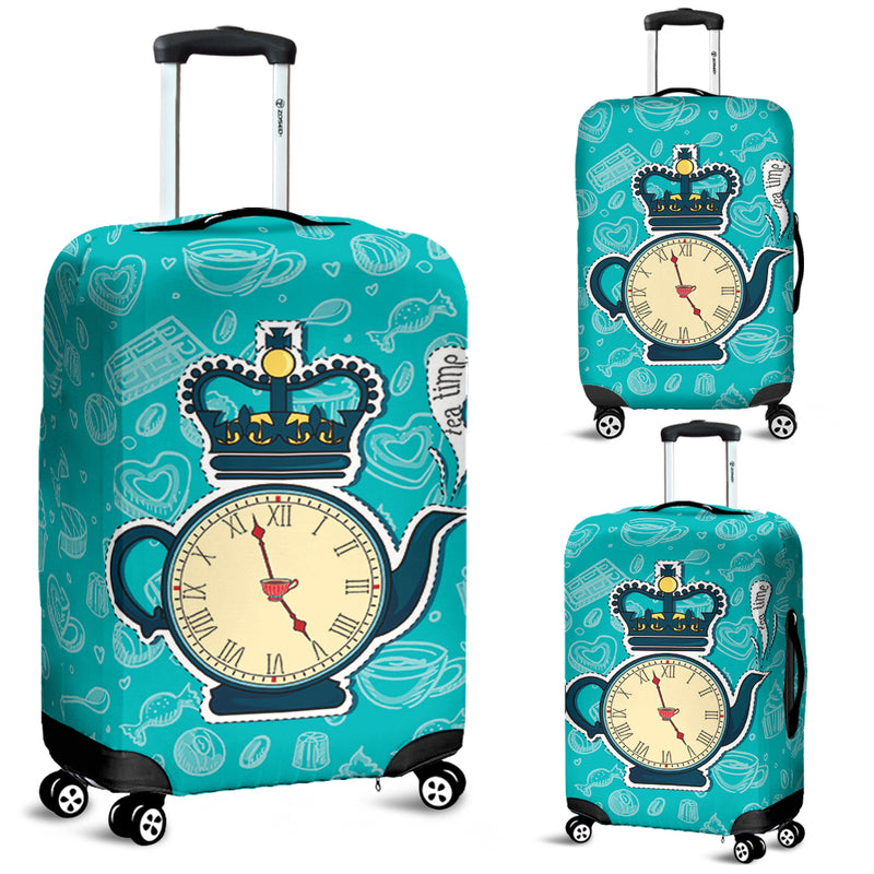 Teatime Luggage Cover Suitcase Protector Nearkii