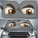 Gray Challenging Cartoon Eyes Car Auto Sun Shades Windshield Accessories Decor Gift Nearkii