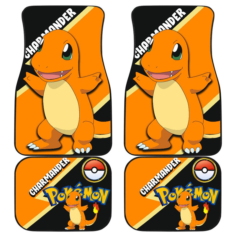 Charmander Car Floor Mats Custom Anime Pokemon Car Interior Accessories Nearkii