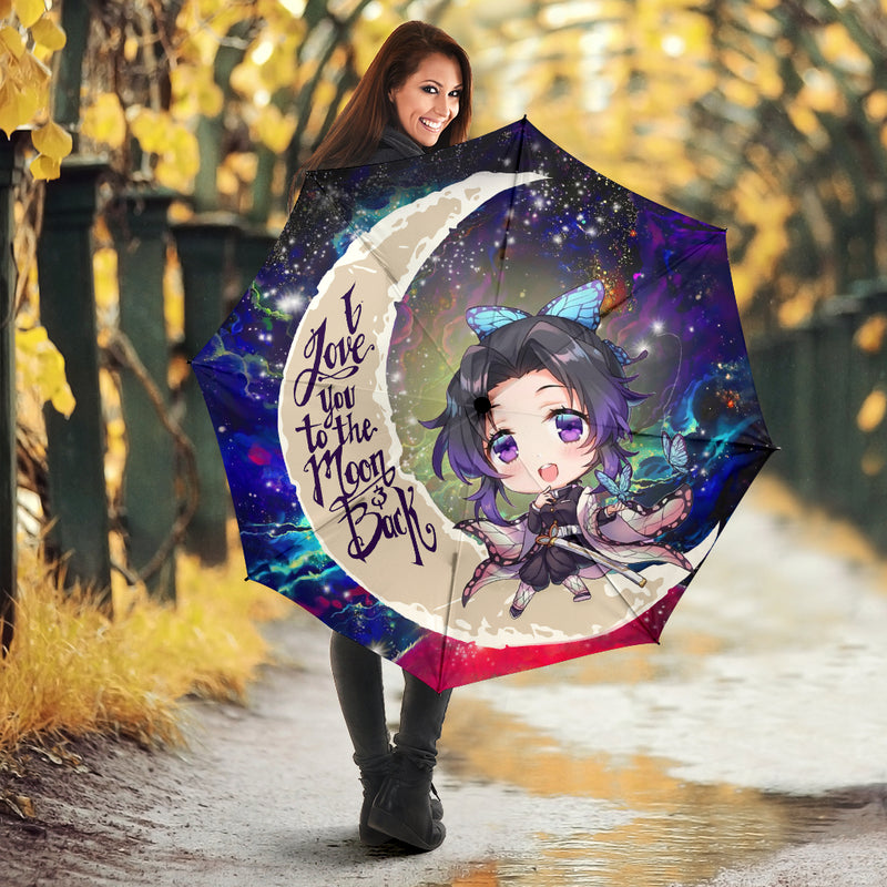 Shinobu Demon Slayer Love Love You To The Moon Galaxy Umbrella Nearkii