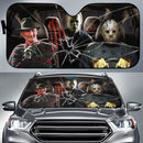 Halloween Horror Movies Freddy Michael And Jason Broke Glass Car Auto Sunshades Nearkii